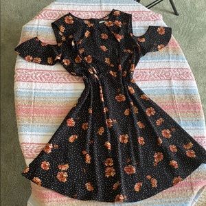 Kimchi Blue polka dot floral dress SZ. L